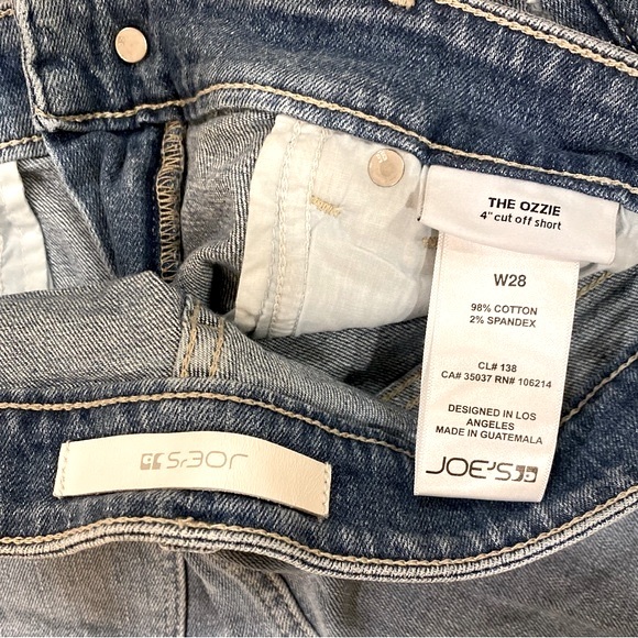 NWOT *JOE’S JEANS* 4” Cut Off Shorts … *THE OZZIE* … Size: 28 - Picture 3 of 3